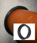 160mm Rubber Moulded Wall Seals