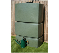 EcoPillar Water Butt 1275 Litres - Green Marble