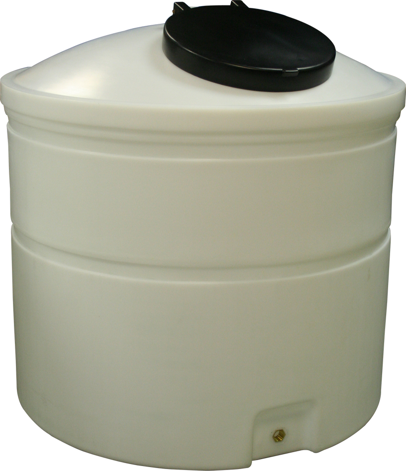Ecosure 1500 Litre Water Tank Natural No Outlet MDPE Plastic Dia1250mm H1360mm 