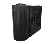 1900 Litre Slimline Water Butt Black