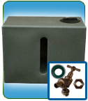 Garden Water Butt 350 Ltr Millstone Grit