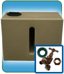 Garden Water Butt 350 Ltr Sandstone