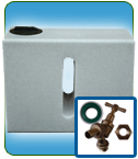 Garden Water Butt 350 Ltr White Marble