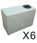 6 x 350 Litre Water Tanks