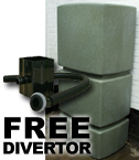 EcoPillar 800L Water Butt Green Marble