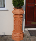 Mottle Terracotta Chimney Pot Planters