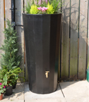 Large Metropolitan Water Butt Planter In Black