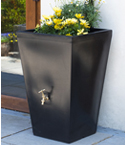 Cambridge Water Butt Planter In Black