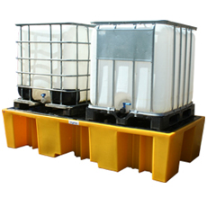 Ecosure Double IBC Bund Pallet - Yellow