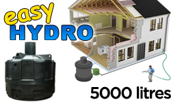Easy HYDRO Rainwater Harvesting System 5000 litre