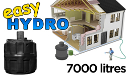 Easy HYDRO Rainwater Harvesting System 7000 litre