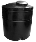 Ecosure 1340 Litre  Bunded Water Tank Black