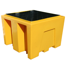 Ecosure IBC Bund Pallet - Yellow c/w Grid