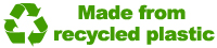 made from recycled plastic
