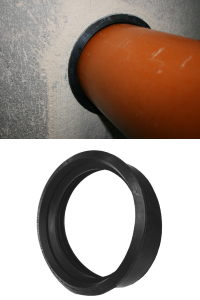 160mm Rubber Moulded Wall Seals