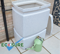 525 Litre Water Butt - White Marble