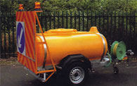 1125 Litre Highway Flower Watering Bowser with rear chevrons & Diversion 