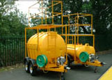 945 Litres highway specification flower watering bowsers with petrol engine pump