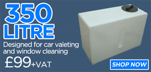 350 litre car valeting water tank
