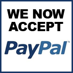 We Now Accept PayPal