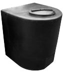 710 Litre Water Tank - D Shape