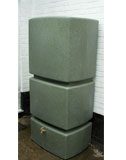 EcoPillar 800L Tall Water Butt Green Marble