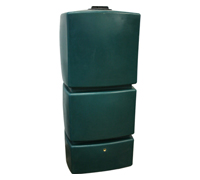 EcoPillar 800L Tall Water Butt Green